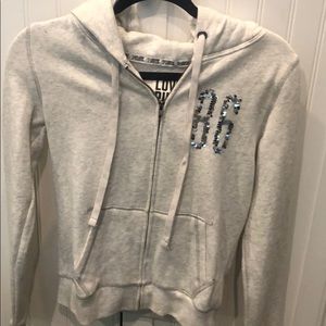 PINK sweatshirt hoodie zip up